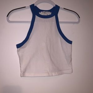white crop top